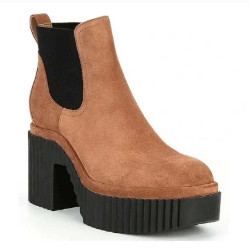 Gianni Bini Ryker Suede Lug Sole Platform Booties